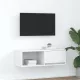 Fehér szerelt fa TV-szekrény 80x31x25,5 cm