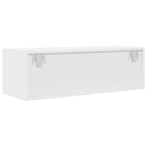 Fehér szerelt fa TV-szekrény 80x31x25,5 cm