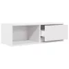 2 db fehér szerelt fa TV-szekrény 80x31x25,5 cm