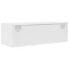 2 db fehér szerelt fa TV-szekrény 80x31x25,5 cm