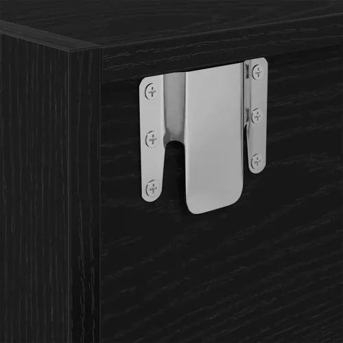 TV szekrény fiókkal Musta tammi 100 x 31 x 25,5 cm Faanyag