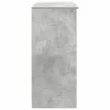 Betonszürke szerelt fa tálalószekrény fiókos 101x35x76 cm