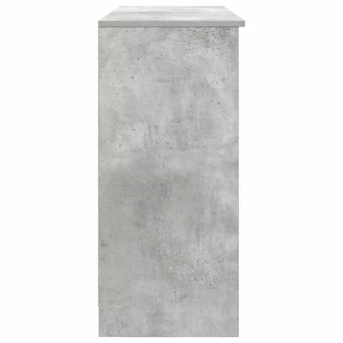 Betonszürke szerelt fa tálalószekrény fiókos 101x35x76 cm