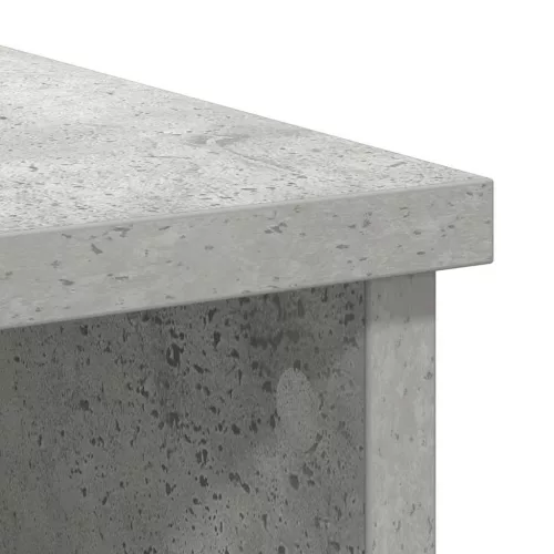 Betonszürke szerelt fa tálalószekrény fiókos 101x35x76 cm