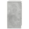 Betonszürke szerelt fa tálalószekrény fiókos 71x35x65 cm