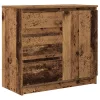 Antik fa szerelt fa tálalószekrény fiókos 71x35x65 cm