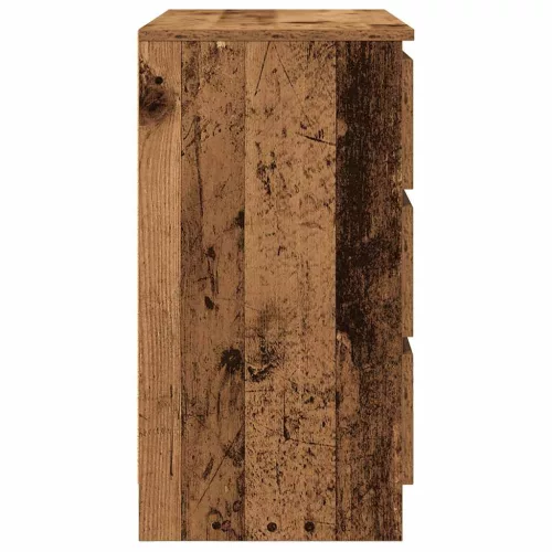 Antik fa szerelt fa tálalószekrény fiókos 71x35x65 cm