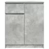 Betonszürke szerelt fa tálalószekrény fiókos 71x35x84 cm