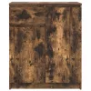 Füstölt tölgy szerelt fa tálalószekrény fiókos 71x35x84 cm