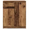 Antik fa szerelt fa tálalószekrény fiókos 71x35x84 cm