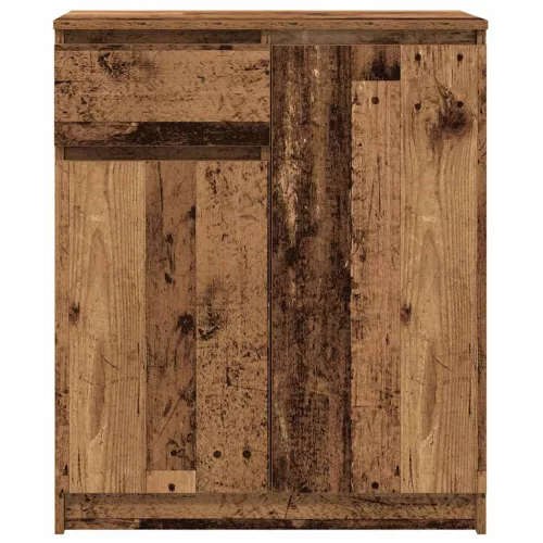 Antik fa szerelt fa tálalószekrény fiókos 71x35x84 cm
