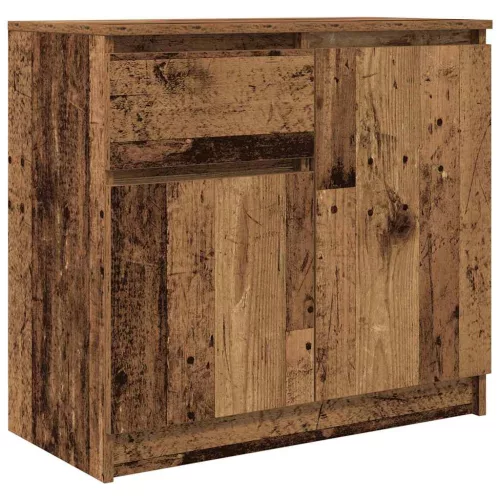 Antik fa szerelt fa tálalószekrény fiókos 71x35x65 cm