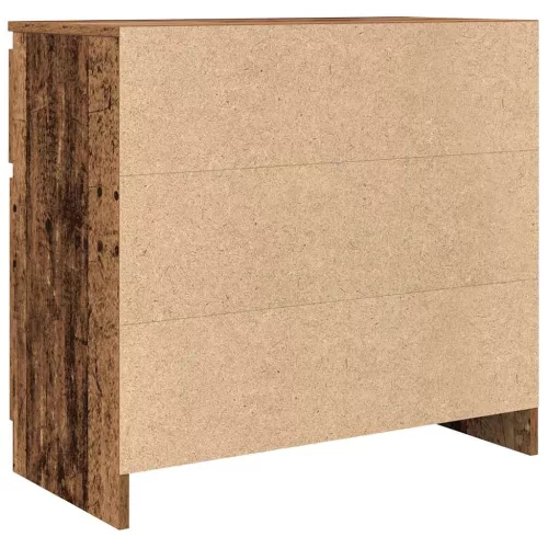 Antik fa szerelt fa tálalószekrény fiókos 71x35x65 cm