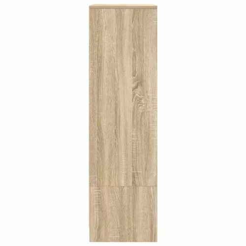 Sonoma-tölgy szerelt fa szekrény fiókkal 55,5x34x119,5 cm