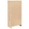 Sonoma-tölgy szerelt fa szekrény fiókkal 55,5x34x119,5 cm