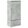 Betonszürke szerelt fa szekrény fiókkal 55,5x34x119,5 cm