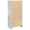 Betonszürke szerelt fa szekrény fiókkal 55,5x34x119,5 cm