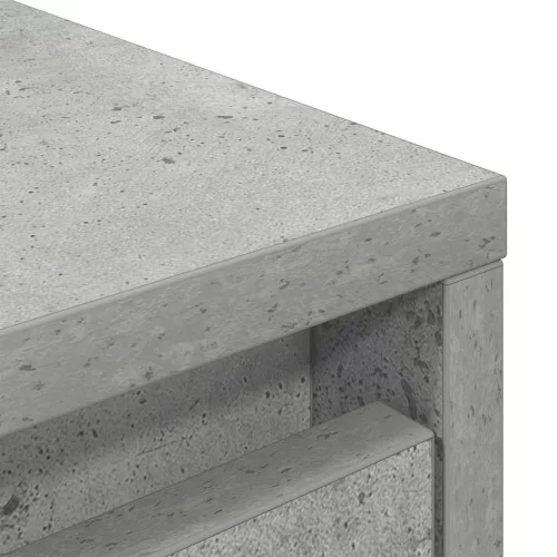 Betonszürke szerelt fa szekrény fiókkal 55,5x34x119,5 cm