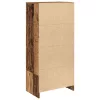 Antik fa szerelt fa szekrény fiókkal 55,5x34x119,5 cm