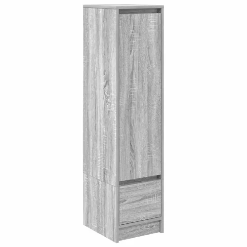 Szürke sonoma szerelt fa magasszekrény 29,5x34x119,5 cm