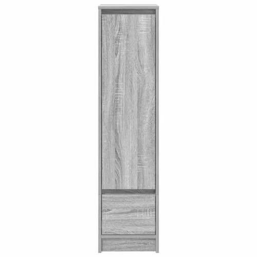 Szürke sonoma szerelt fa magasszekrény 29,5x34x119,5 cm