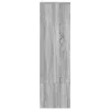 Szürke sonoma szerelt fa magasszekrény 29,5x34x119,5 cm