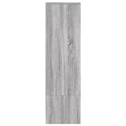 Szürke sonoma szerelt fa magasszekrény 29,5x34x119,5 cm