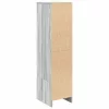Szürke sonoma szerelt fa magasszekrény 29,5x34x119,5 cm