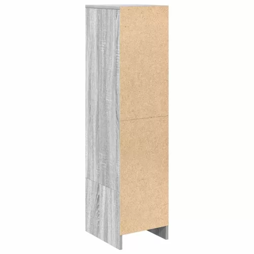 Szürke sonoma szerelt fa magasszekrény 29,5x34x119,5 cm