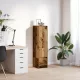 Antik fa színű szerelt fa magasszekrény 29,5x34x119,5 cm