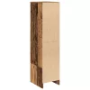Antik fa színű szerelt fa magasszekrény 29,5x34x119,5 cm