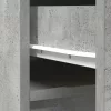 Betonszürke szerelt fa magasszekrény 37,5x35x180 cm