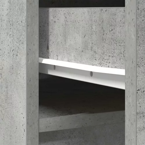Betonszürke szerelt fa magasszekrény 37,5x35x180 cm