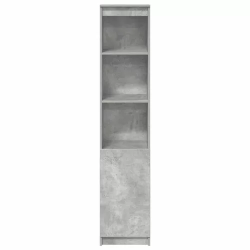 Betonszürke szerelt fa magasszekrény 37,5x35x180 cm