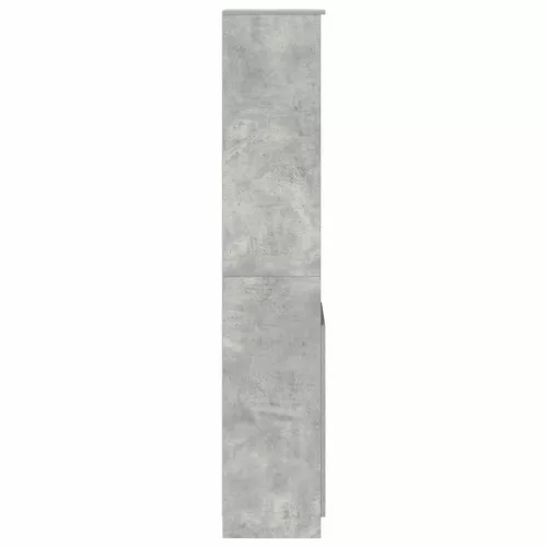 Betonszürke szerelt fa magasszekrény 37,5x35x180 cm