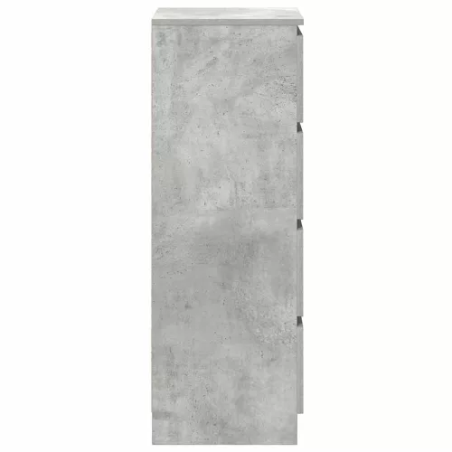 Betonszürke szerelt fa tálalószekrény 37,5x35x99 cm