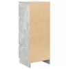 Betonszürke szerelt fa tálalószekrény 37,5x35x99 cm
