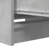 Betonszürke szerelt fa tálalószekrény 37,5x35x99 cm