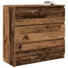 Antik fa szerelt fa tálalószekrény 80x35x76 cm