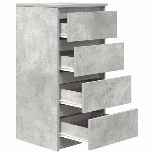 Betonszürke szerelt fa tálalószekrény 37,5x35x76 cm