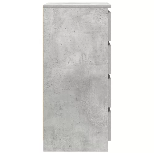 Betonszürke szerelt fa tálalószekrény 37,5x35x76 cm