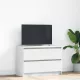 Fehér szerelt fa TV-szekrény 80x35x54 cm
