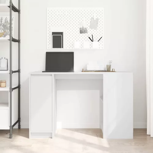 Fehér forgácslap íróasztal 120x42x76 cm