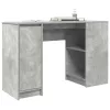 Betonszürke forgácslap íróasztal 120x42x76 cm