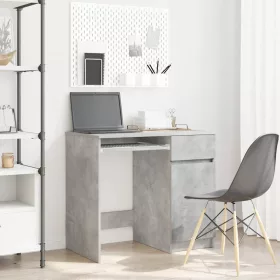 Betonszürke forgácslap íróasztal 86x49x76 cm