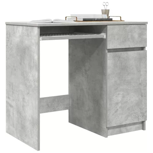 Betonszürke forgácslap íróasztal 86x49x76 cm