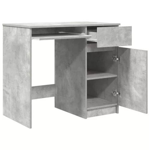 Betonszürke forgácslap íróasztal 86x49x76 cm