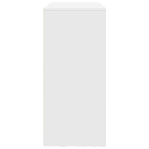 Fehér komód fiókokkal és ajtókkal 70,5x34x74,5 cm