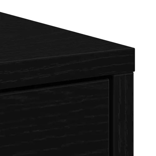 Fekete tölgy komód fiókokkal és ajtókkal 70,5x34x74,5 cm