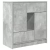 Betonszürke komód fiókokkal és ajtókkal 70,5x34x74,5 cm